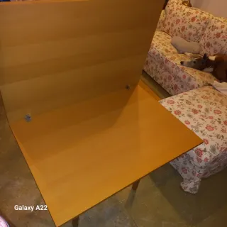 Precio final.. Mesa extensible giratoria de madera