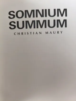CHRISTIAN MAURY SOMNIUM SUMMUM LUIS Gª BERLANGA