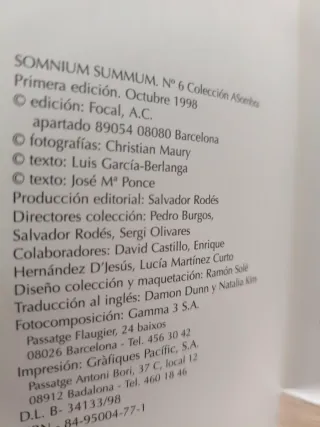CHRISTIAN MAURY SOMNIUM SUMMUM LUIS Gª BERLANGA