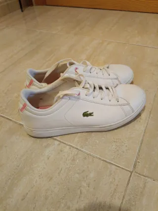 Zapatillas Lacoste Blancas y Rosas