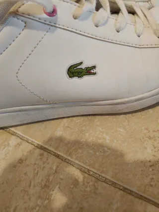 Zapatillas Lacoste Blancas y Rosas