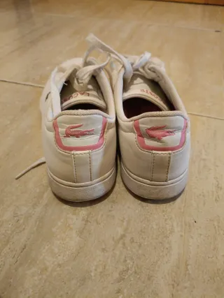 Zapatillas Lacoste Blancas y Rosas