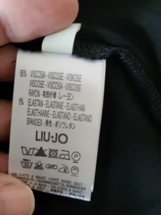 Vestido Negro Liu Jo Talla S G