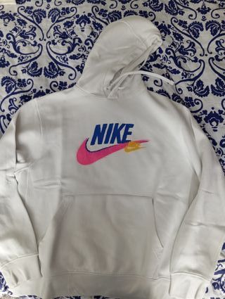 Sudadera Nike Blanca con Logo