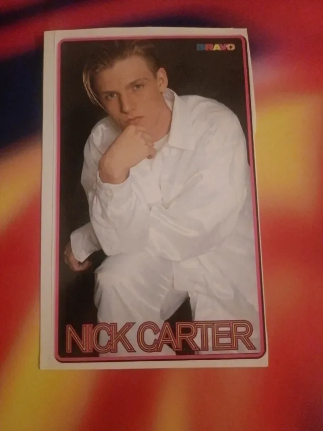 Adesivo di Nick Carter dalla rivista Bravo