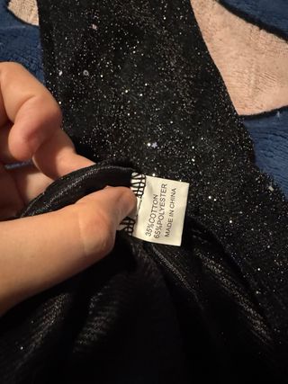 Vestido transparente y brillante talla M