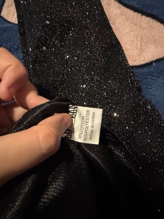 Vestido transparente y brillante talla M