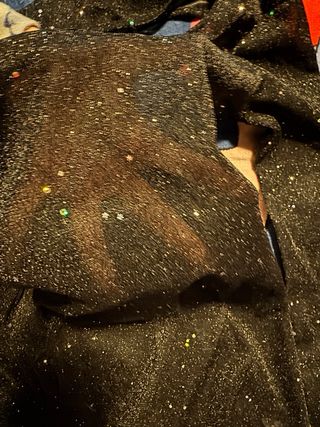 Vestido transparente y brillante talla M