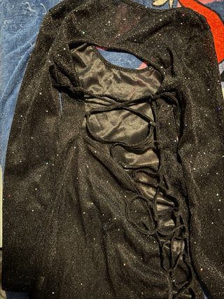 Vestido transparente y brillante talla M