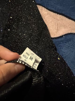 Vestido transparente y brillante talla M