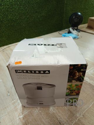 MELISSA 16220008 - Pelador de patatas eléctrico, capacidad de 1 kg,