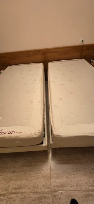 2 Colchones 90cm con Bases