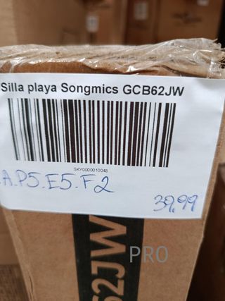 Silla de playa Songmics