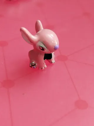 Charm Ángel Stitch Rosa Plata