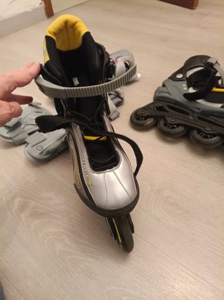 Patines en línea talla 39 y protecciones. Mujer