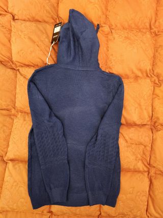 Maglione/felpa blu con cappuccio tg M nuovo