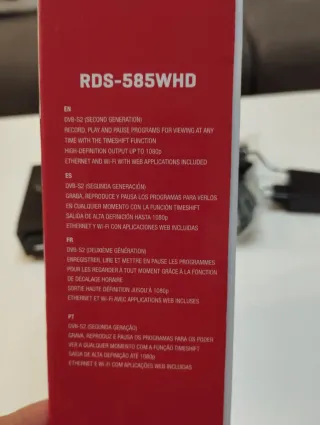 Receptor Satélite Fonestar HD RDS-585WHD
