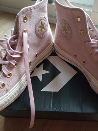 Zapatillas Converse Mujer Talla 39 Rosas y Doradas