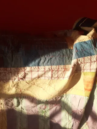 Manta decorativa patchwork