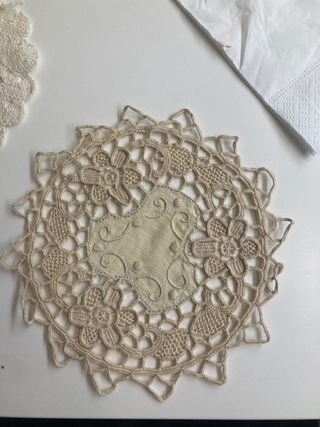 Lote de posavasos de ganchillo hechos a mano