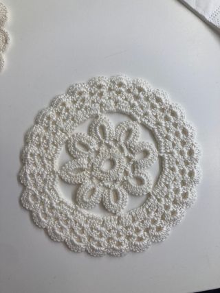Lote de posavasos de ganchillo hechos a mano