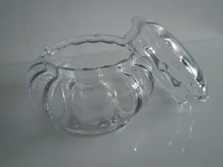 Bombonera de cristal Galletero