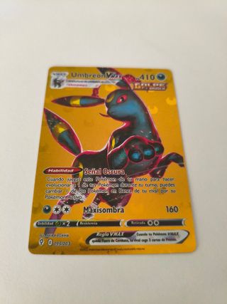 Carta Pokémon Umbreon VMAX Dorada