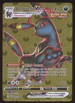 Carta Pokémon Umbreon VMAX Dorada