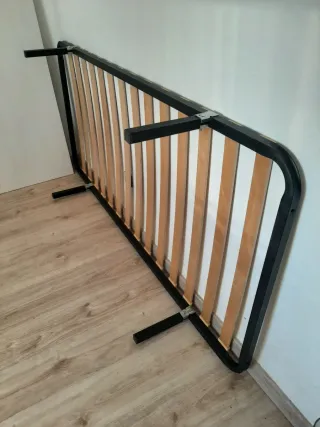 Somier metálico con láminas de madera