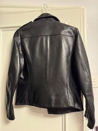 Cazadora Biker Cuero Sandro Paris Talla 3