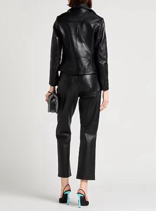 Cazadora Biker Cuero Sandro Paris Talla 3