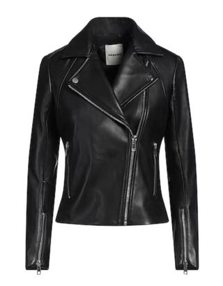 Cazadora Biker Cuero Sandro Paris Talla 3