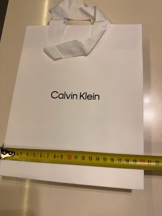 3 Bolsas Papel Calvin Klein CK Blancas