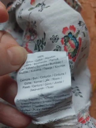 Blusa floral 100% algodón cache cache