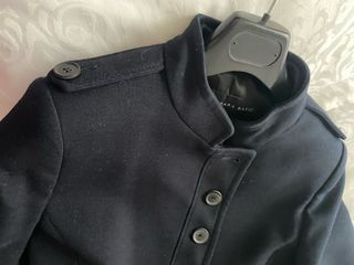 Abrigo azul marino Zara mujer