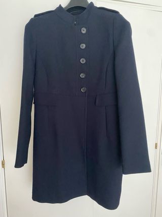 Abrigo azul marino Zara mujer