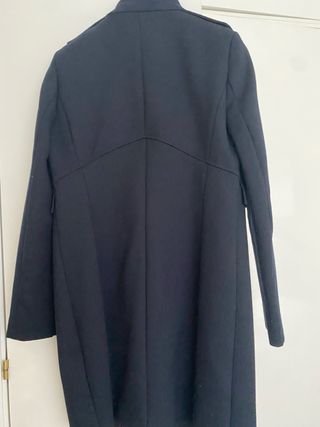 Abrigo azul marino Zara mujer