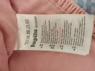 Giacca neonata cotone rosa con bottoni