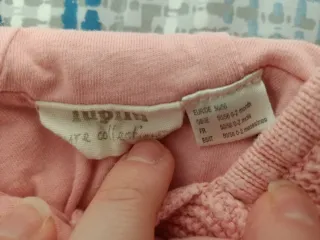 Giacca neonata cotone rosa con bottoni