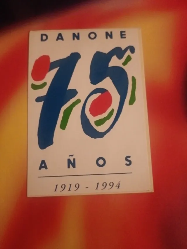 Adesivo Danone 75 Anni 1919-1994