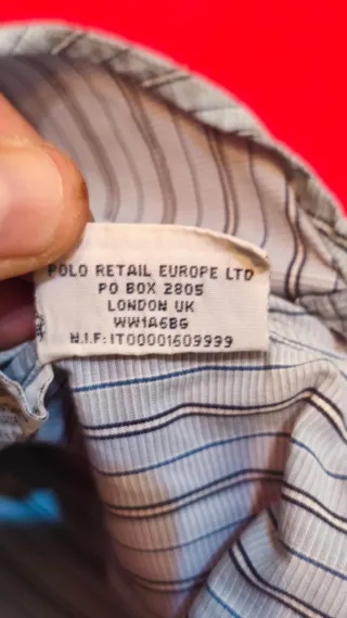 Camicia Polo Ralph Lauren a Righe Blu