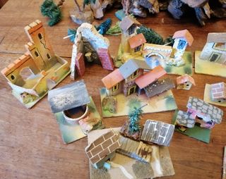 Presepe anni '70 - Natività e personaggi