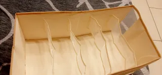 Scatola portaoggetti divisori in tessuto