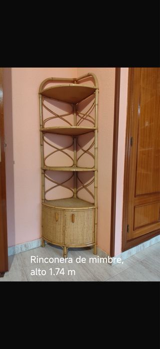 Rinconera de mimbre alta 1.74 m