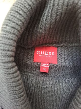 Jersey Guess Cuello Alto Azul Gris