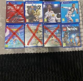 Lote de juegos PS4 - Spider-Man, FIFA 18/19, Sonic