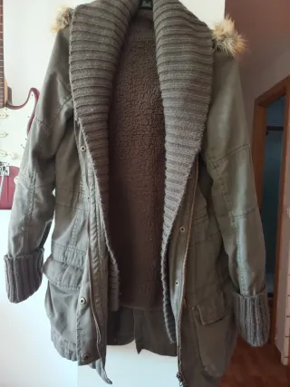 Abrigo de color militar XL