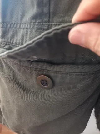 Abrigo de color militar XL