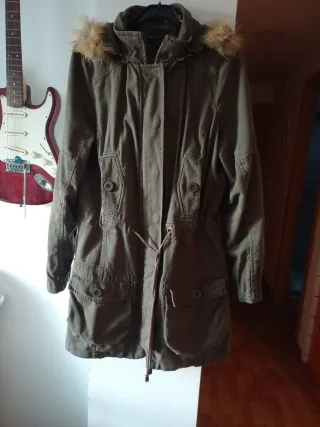 Abrigo de color militar XL