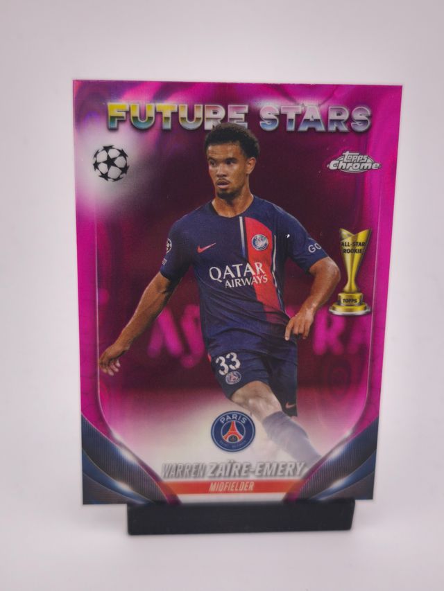 Warren Zaire Emery SP PINK LAVA Topps Chrome PSG